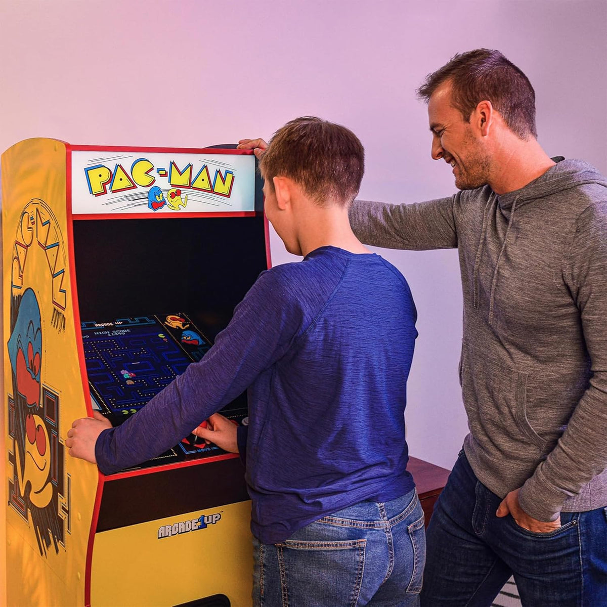 Arcade1Up PAC-MAN Deluxe Arcade Machine (5 Feet Tall | 14 Games)