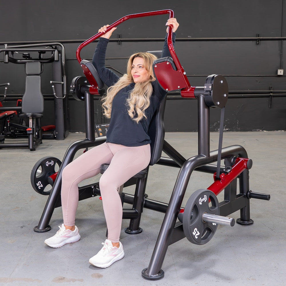Muscle D Fitness Power Leverage V2 Pullover | Dual-Hinge Design, Gas-Assisted Seat, Lat and Chest