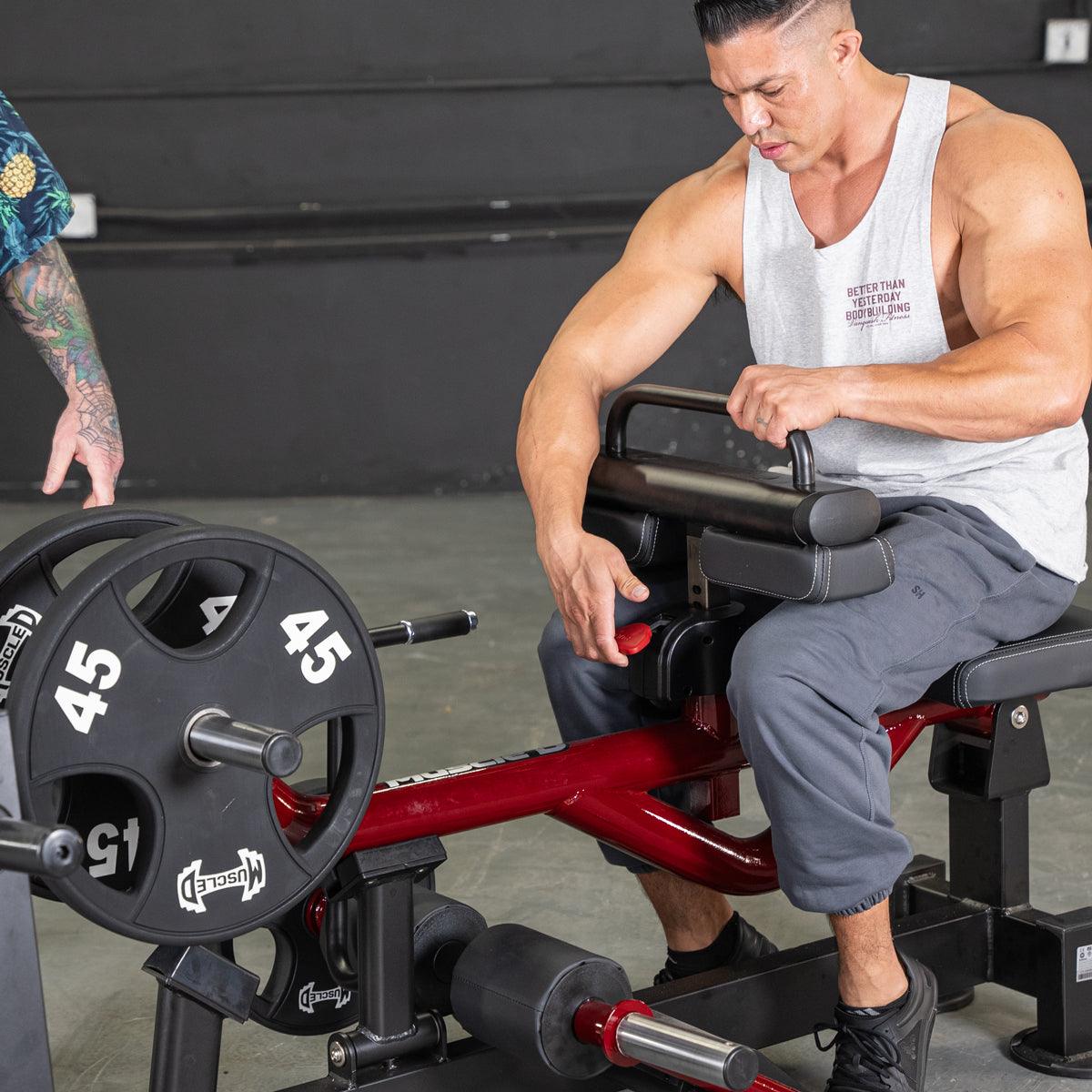 Power Leverage V2 Seated Calf / Tib - Muscle D Fitness