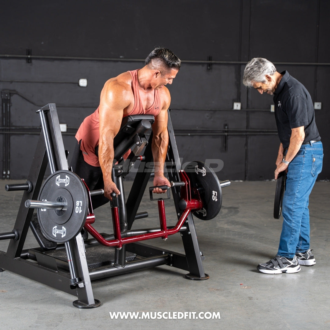 Power Leverage V2 Chest Supported Linear Bearing Row Machine | Muscle D Fitness