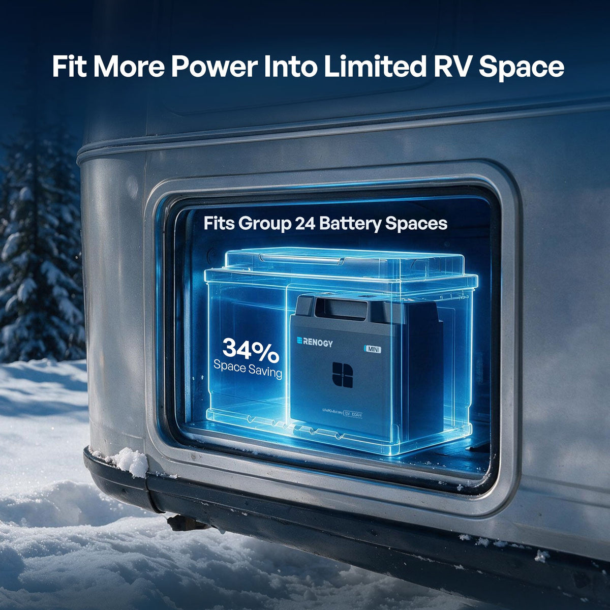 Renogy Reserve Mini Smart 12V 100Ah LiFePO4 Battery - view 5