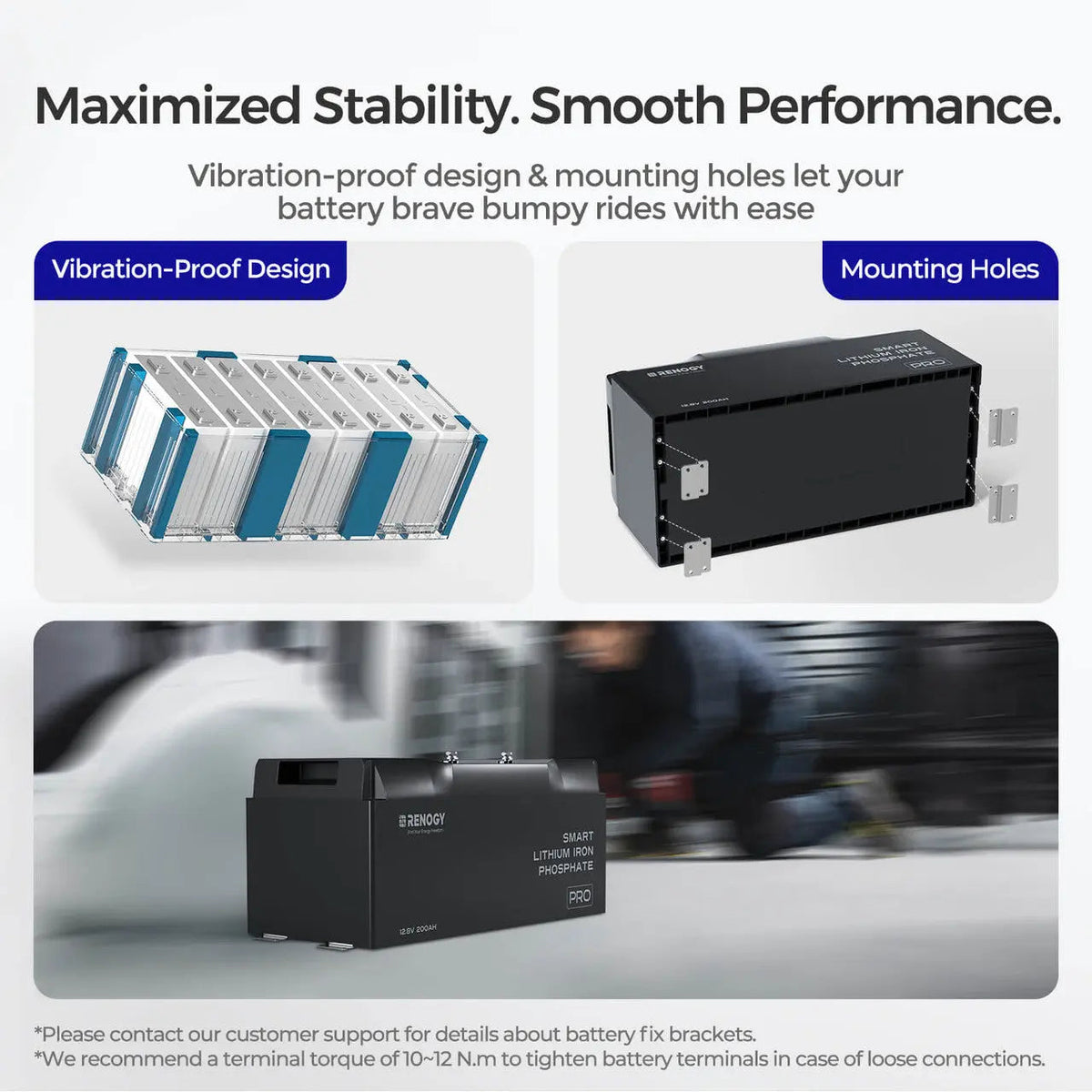 Renogy 12V 200Ah Pro Smart LiFePO4 Battery - view 6