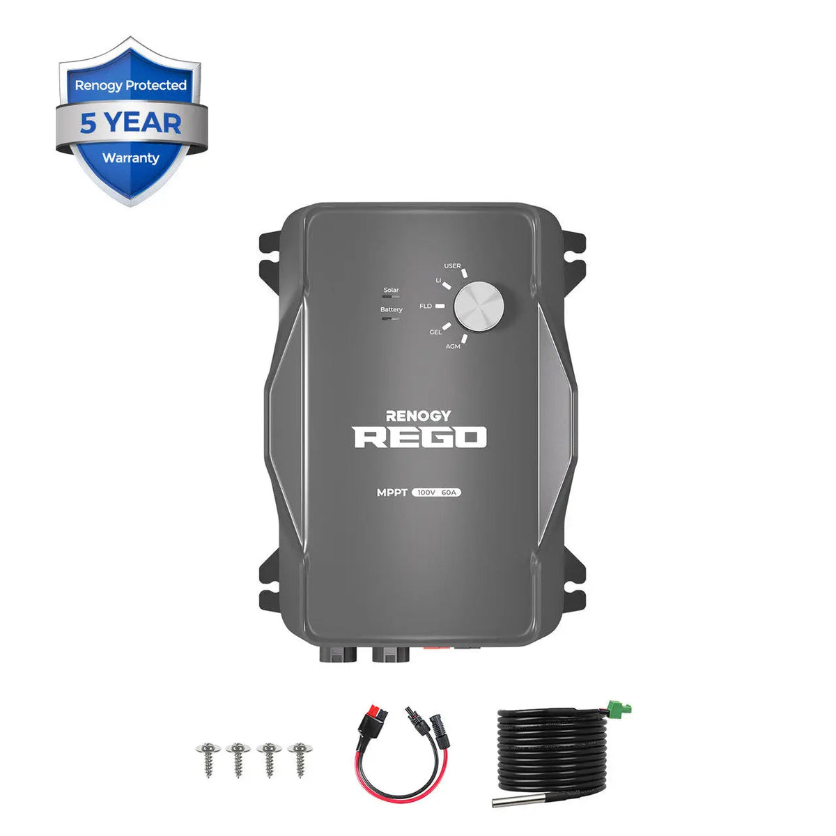 Renogy REGO 12V 60A MPPT Solar Charge Controller - view 1