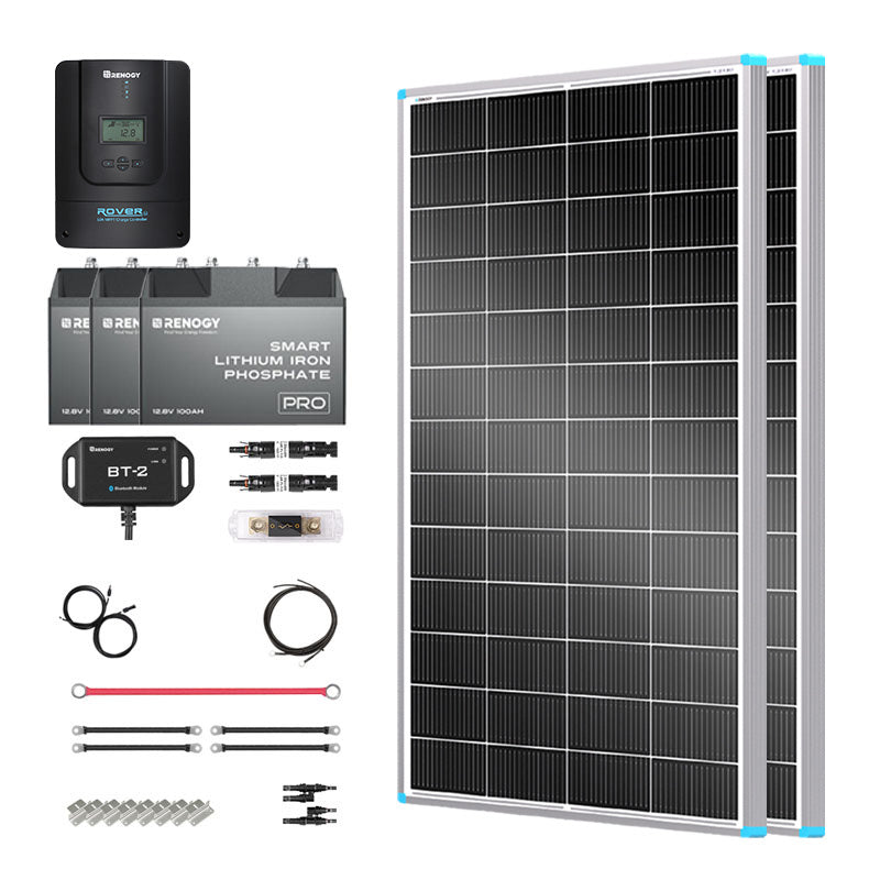 Renogy 800W 12V Complete Solar Kit with 3.6kWh Battery - view 1
