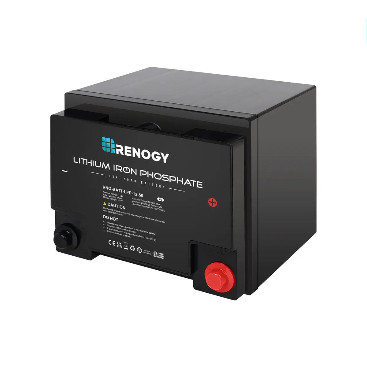 Renogy 12V 50Ah Lithium Iron Phosphate Battery - view 1