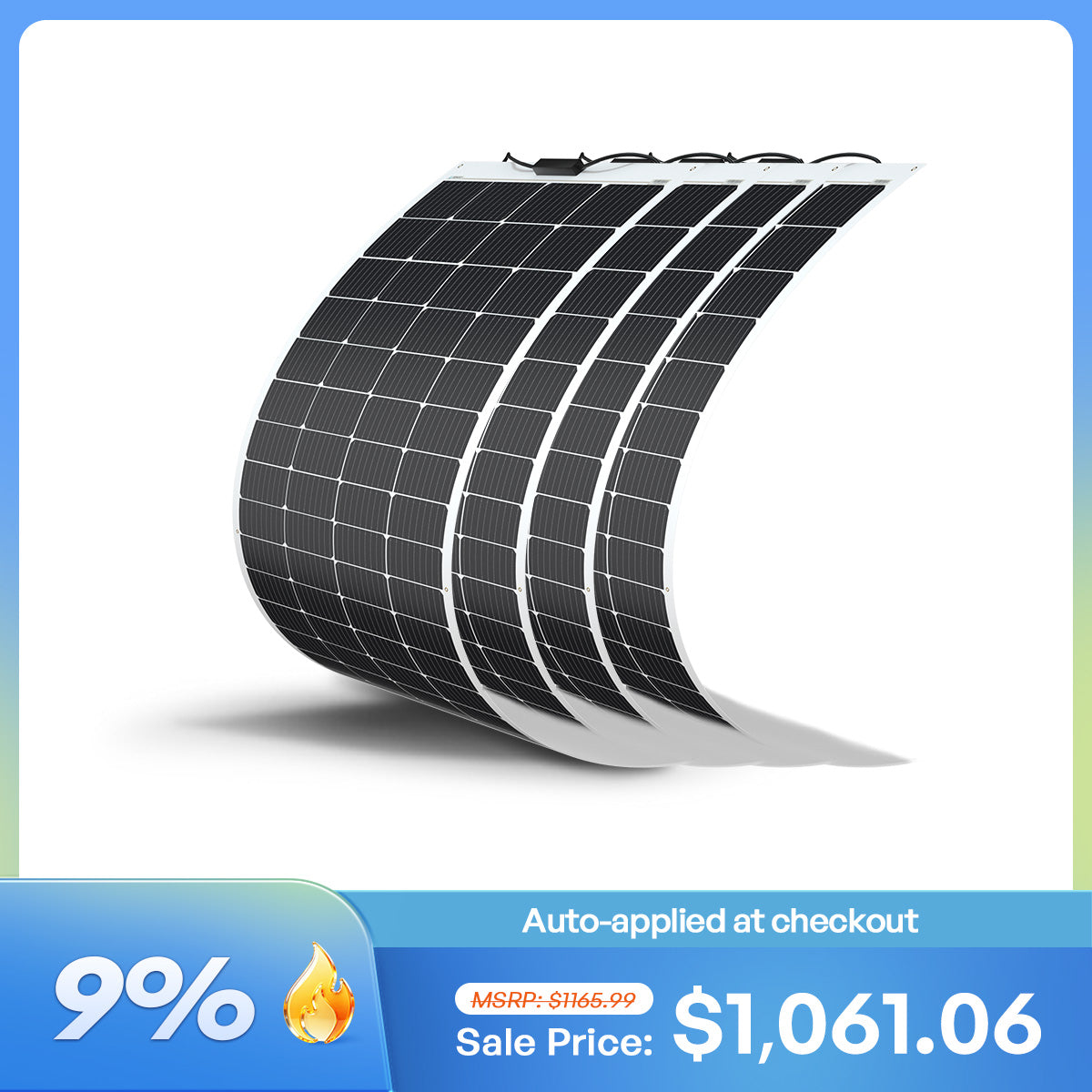 Renogy 200W 12V Flexible Monocrystalline Solar Panel - view 13