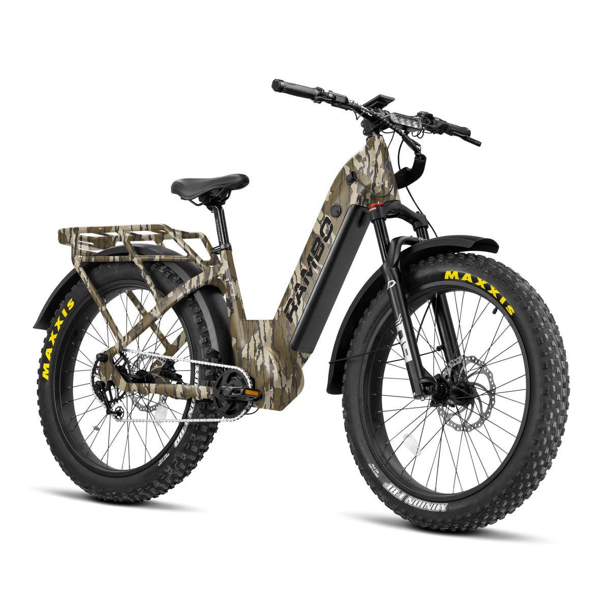 Rambo Rebel 2.0 SS Single-Speed Electric Hunting Bike | Bafang BBSHD Mid-Drive, 48V Battery