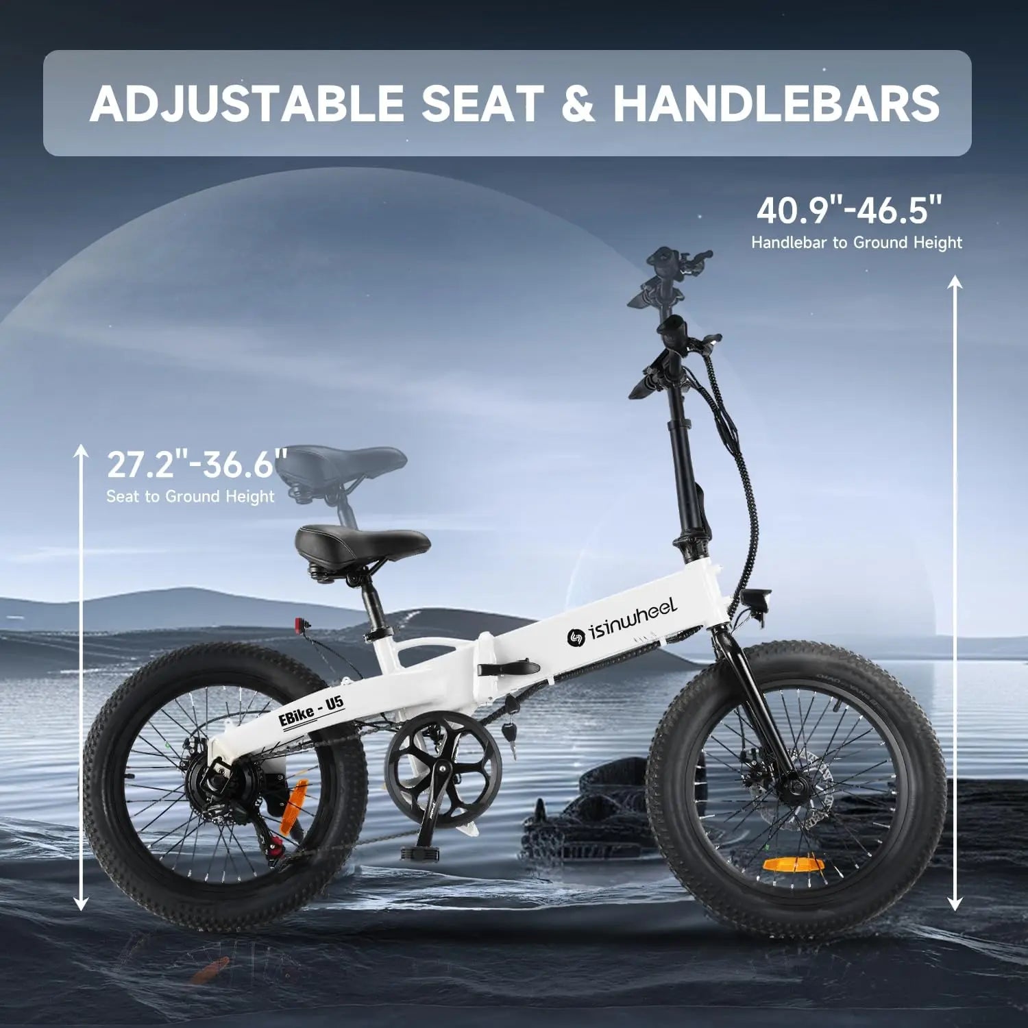U5 500W 20" Folding eBike - Compact, Lightweight, and Powerful
