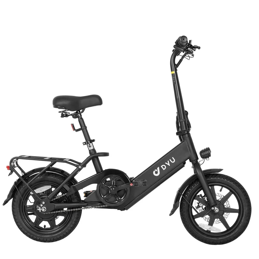 DYU C3 Folding Electric Bike | 14" Wheels, 36V Brushless Motor, Up to 60 km Range, Aluminum Frame