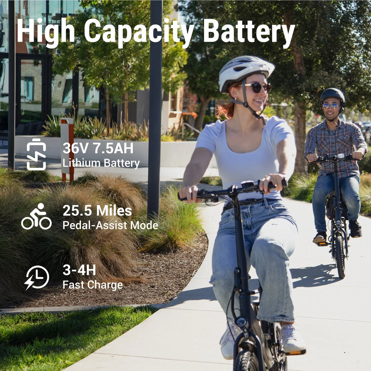 DYU C3 Folding Electric Bike | 14" Wheels, 36V Brushless Motor, Aluminum Frame, CE Certified
