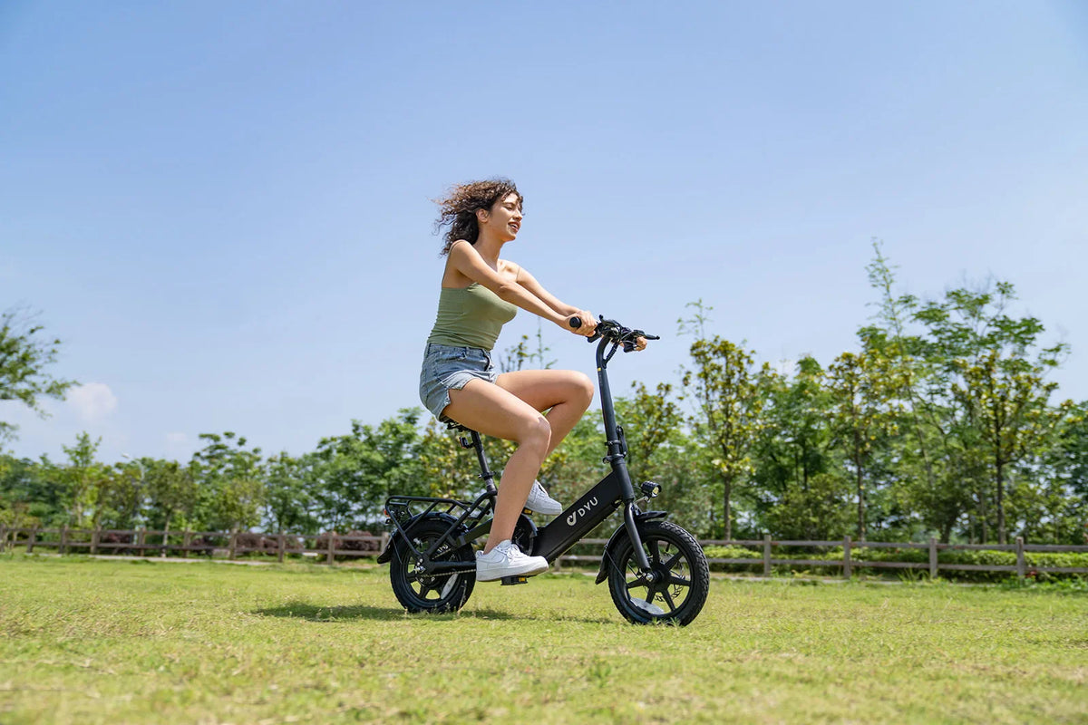 DYU C3 Folding Electric Bike | 14" Wheels, 36V Brushless Motor, Aluminum Frame, CE Certified