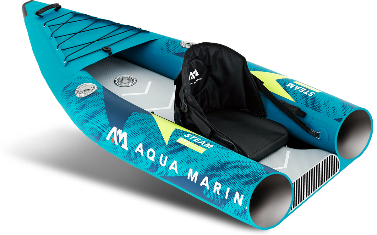 Aqua Marina STEAM 10'3" Inflatable Whitewater Kayak | 1-Person, Drop-Stitch Floor, Class III Ready