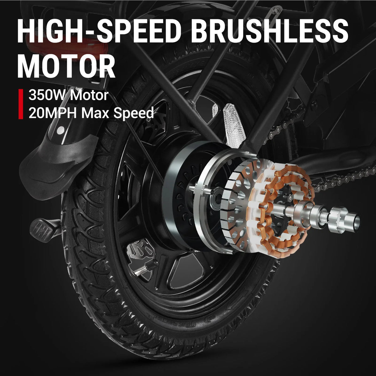 DYU C3 Folding Electric Bike | 14" Wheels, 36V Brushless Motor, Aluminum Frame, CE Certified
