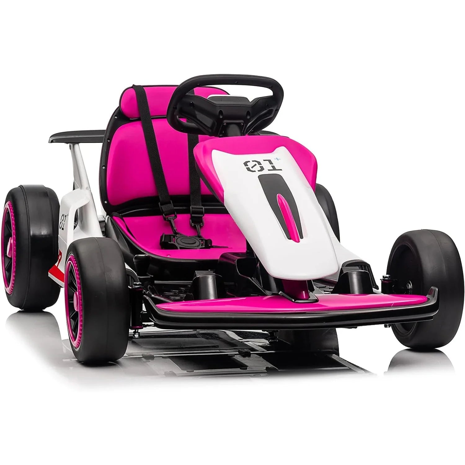 24V Electric Drift Go Kart for Kids with 200W Dual Motor,Music, Horn,8.1MPH High Speed,Ride On Racing Toy for Teens, Boys Girls