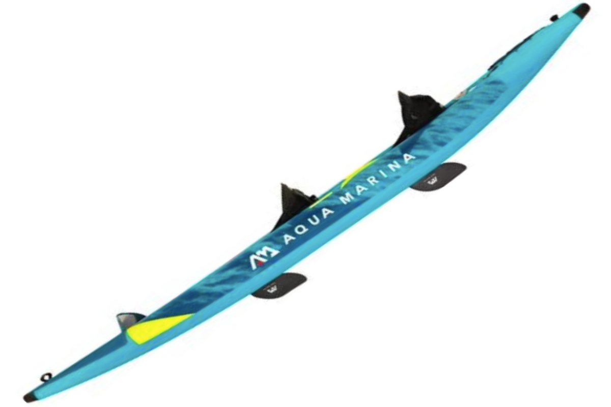 Aqua Marina STEAM 13'6" Inflatable Whitewater Kayak | 2-Person, Drop-Stitch Floor, 396 lb Payload