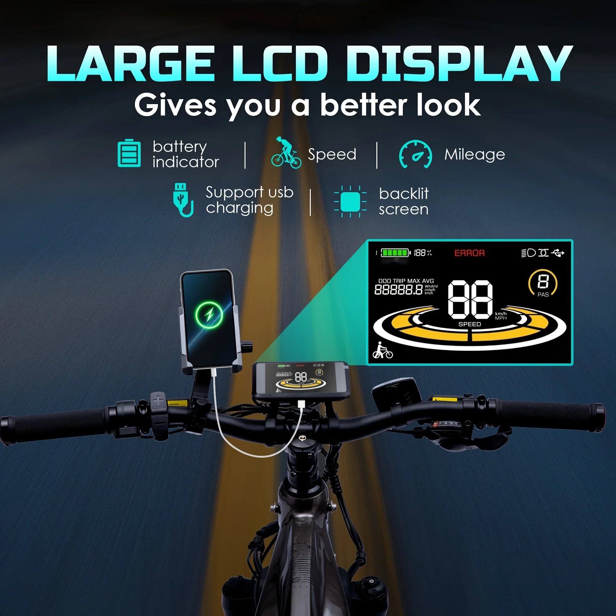 High-Quality eBike with 52V 750W Motor - 17AH Long Range