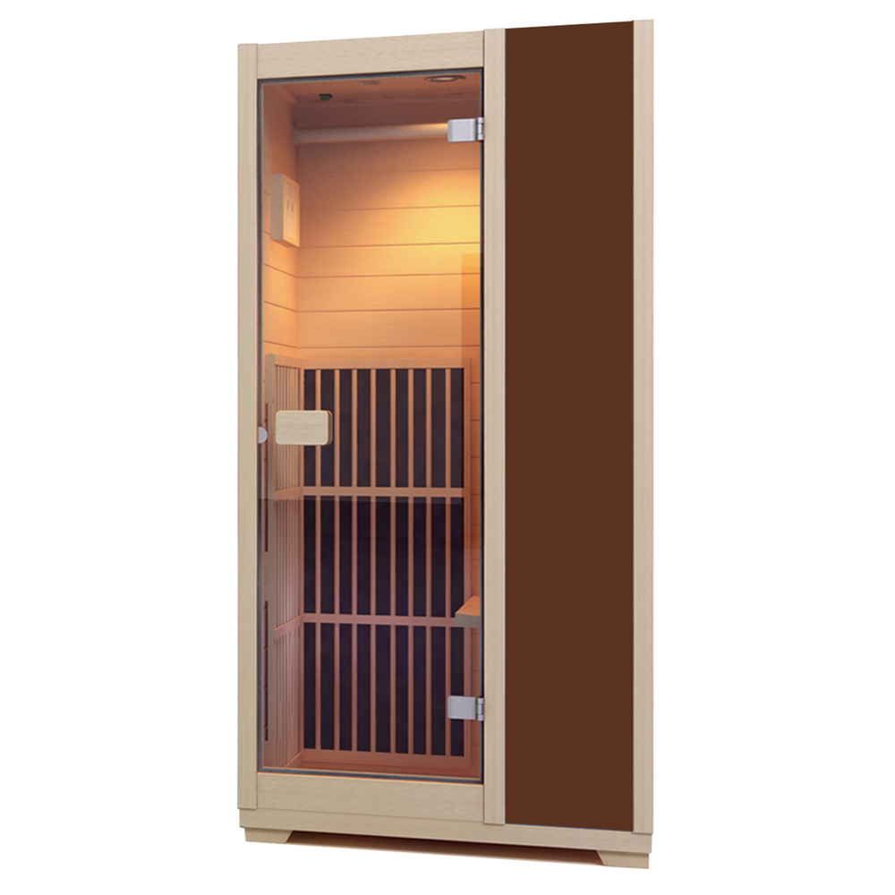 Blisspod Vienna 1-Person Far Infrared Sauna | Low EMF Carbon Heaters, Canadian Hemlock, 4 Colors