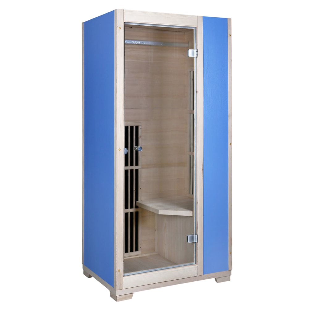 Blisspod Vienna 1-Person Far Infrared Sauna | Low EMF Carbon Heaters, Canadian Hemlock, 4 Colors
