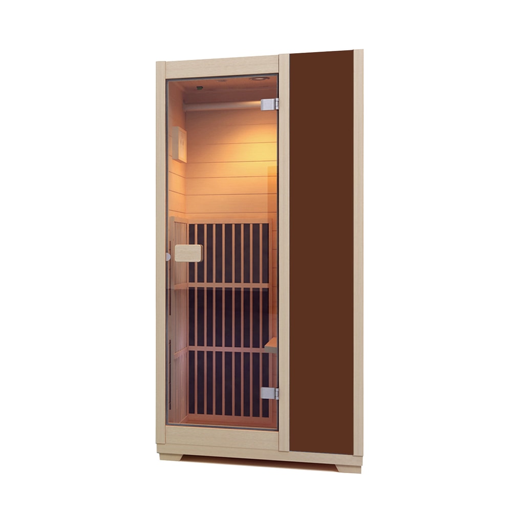 Blisspod Vienna 1-Person Far Infrared Sauna | Low EMF Carbon Heaters, Canadian Hemlock, 4 Colors