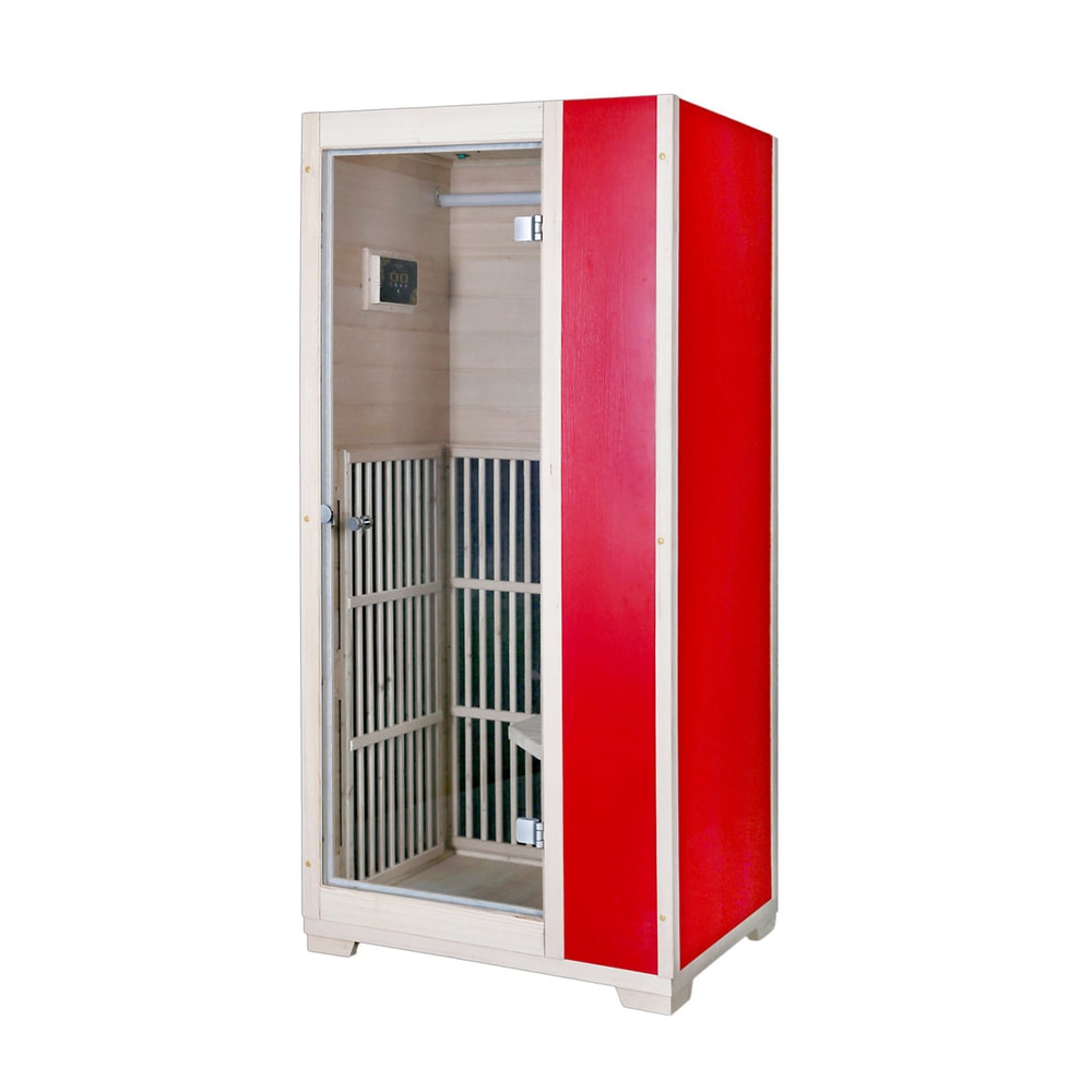 Blisspod Vienna 1-Person Far Infrared Sauna | Low EMF Carbon Heaters, Canadian Hemlock, 4 Colors