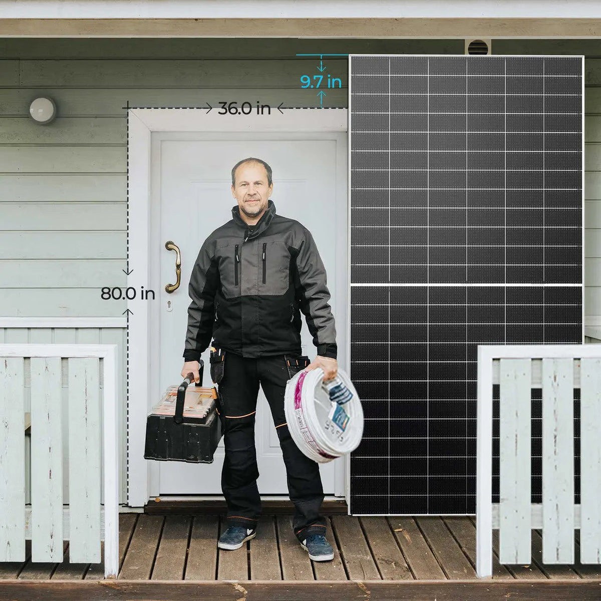 Renogy 590W N-Type Bifacial Solar Panel - view 11
