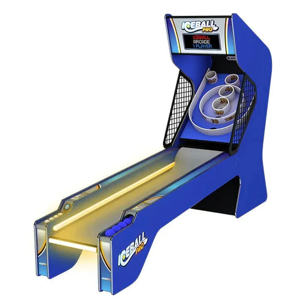 ICE Ice Ball Pro Alley Roller Arcade Game | Skee-Ball Style, RGB LED Lighting, 27 Color Combinations
