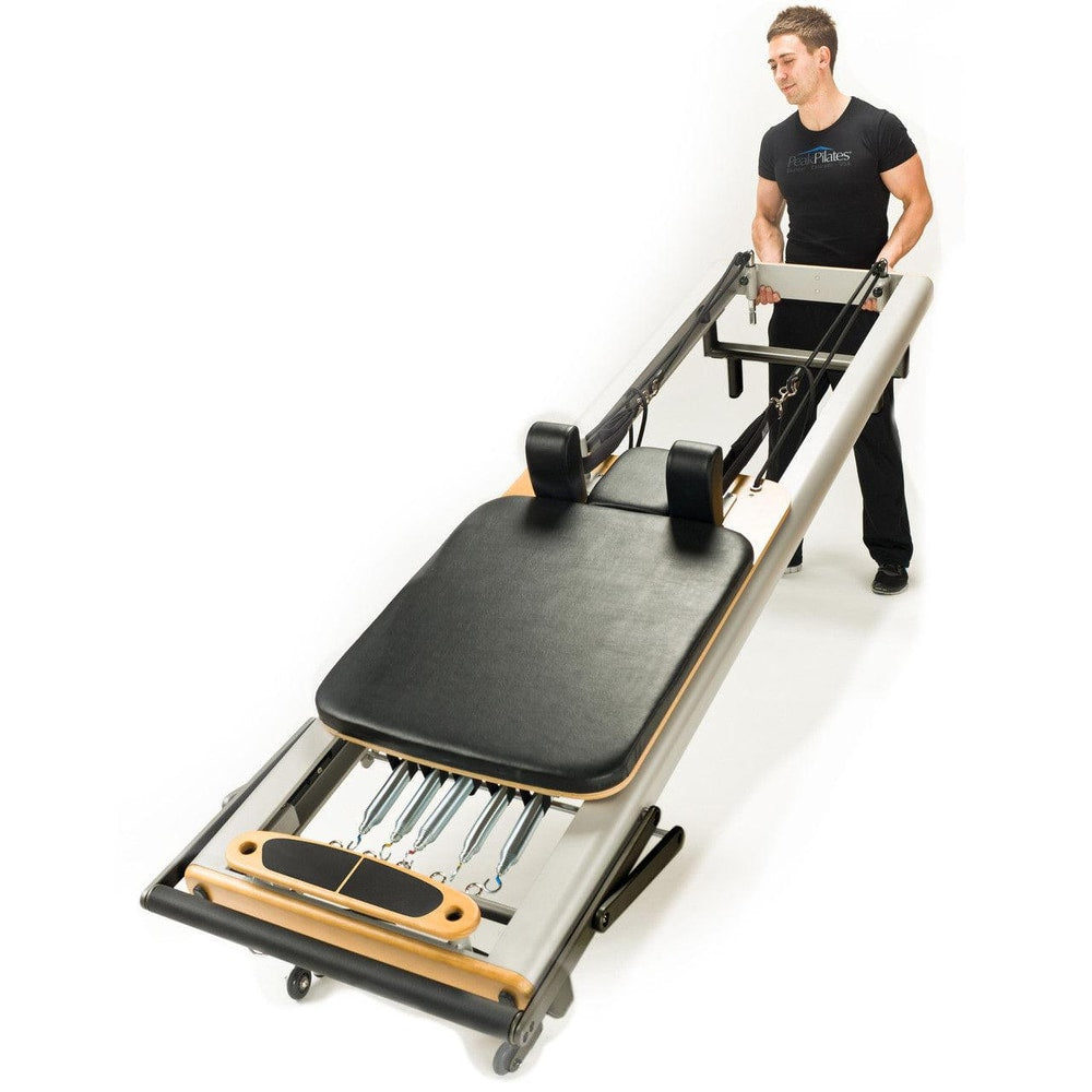 Peak Pilates fit Reformer with Long/Short Box | Studio Height, Stackable, Transport Wheels