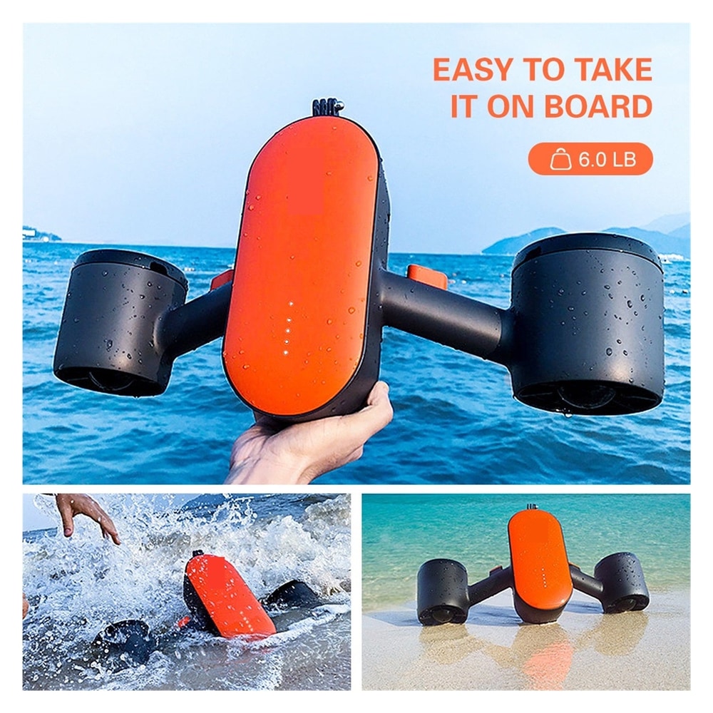 Swimming Underwater Scooter Propeller Electric Diving Motor Fins Jet Ski Underwater Drone Gear for Fishing Snorkeling ,Enhanced Propulsion