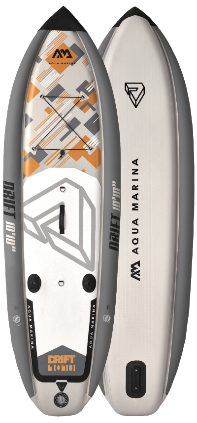 Aqua Marina DRIFT 10'10" Inflatable Fishing Paddle Board | 38" Wide, Side Air Chambers, Rod Holders