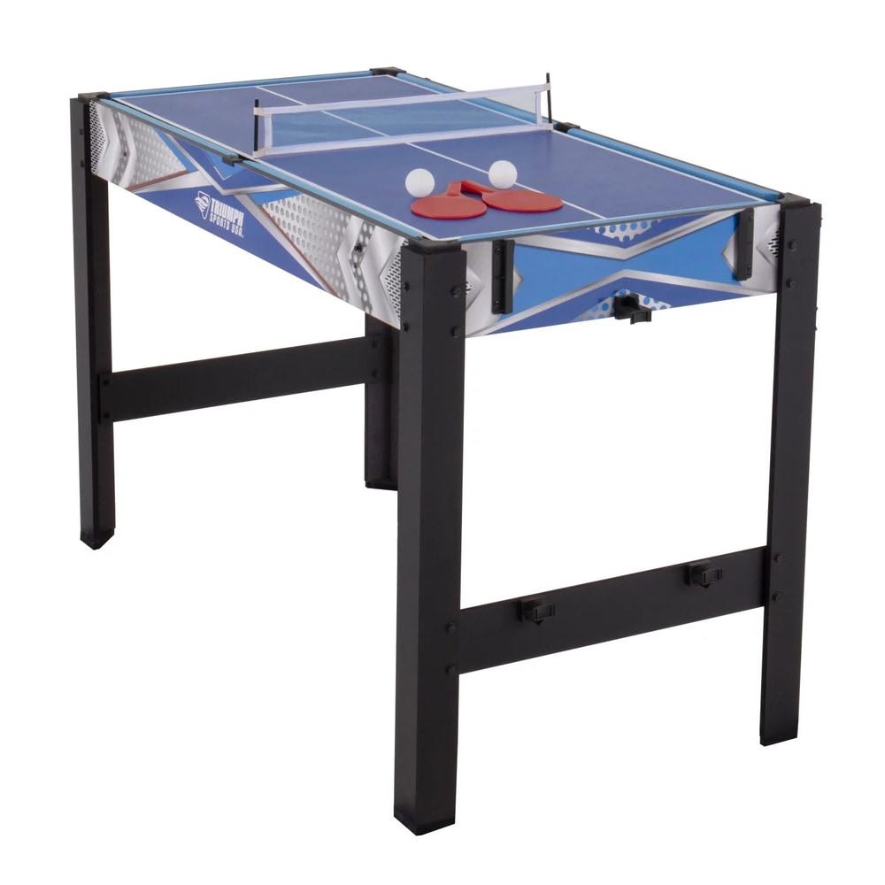 13-In-1 Combo Game Table Includes Basketball, Table Tennis, Billiards, Push Hockey, Launch Football, Baseball, Tic-Tac-Toe, and Skee Bean Bag Toss