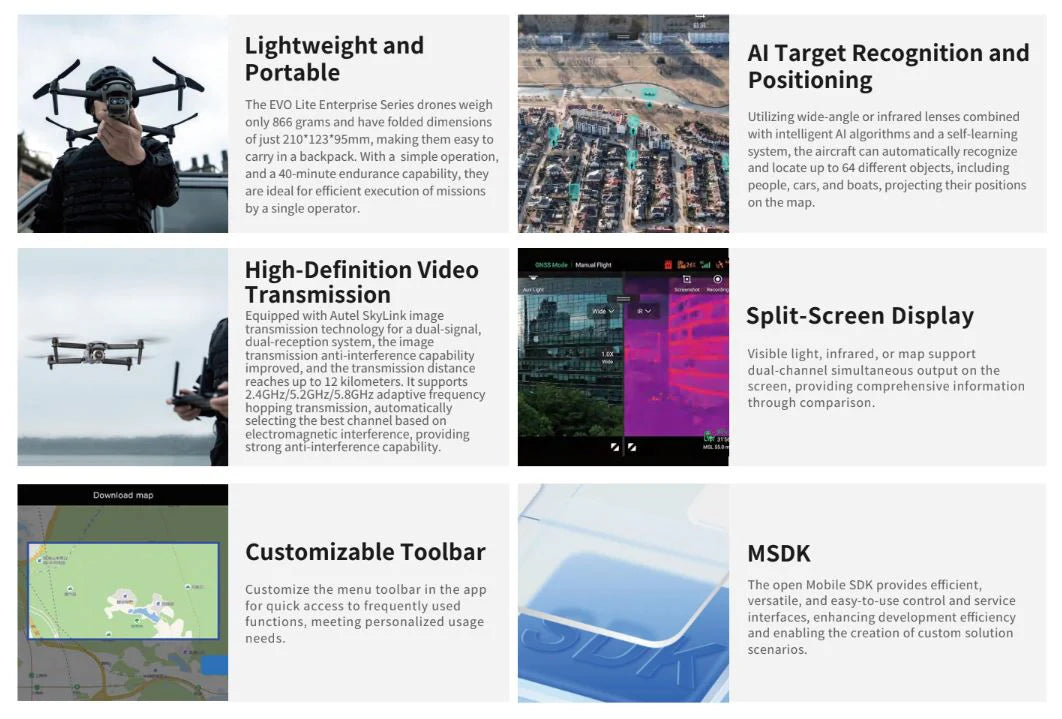 Autel Robotics EVO Lite 640T Enterprise 7.9in Ctrlr Premium Package