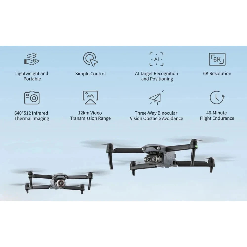 Autel EVO Lite 6K Pro Enterprise Drone Premium Package | 7.9" Smart Controller V3, 1" Sensor, 3 Batteries
