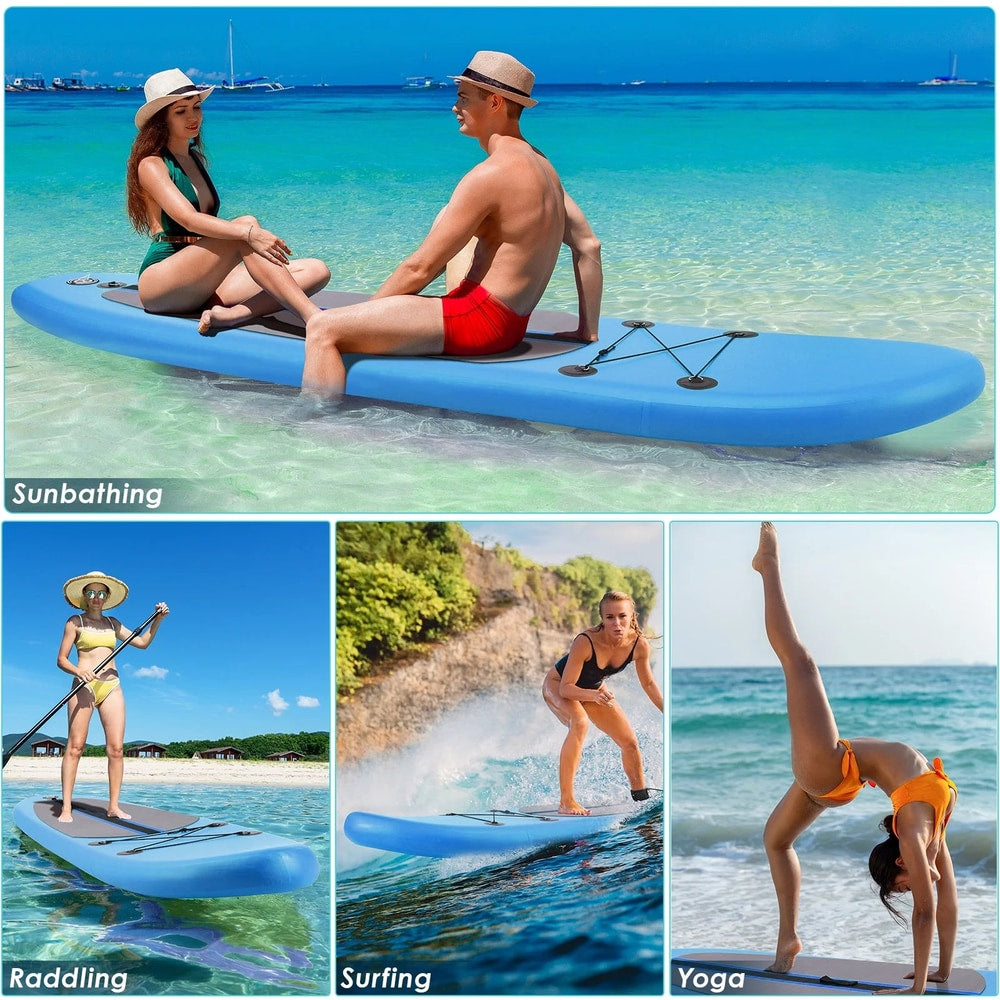 11Ft Inflatable Stand up Paddle Board with Premium SUP Accessories, Aluminum Paddle, Carrying Bag