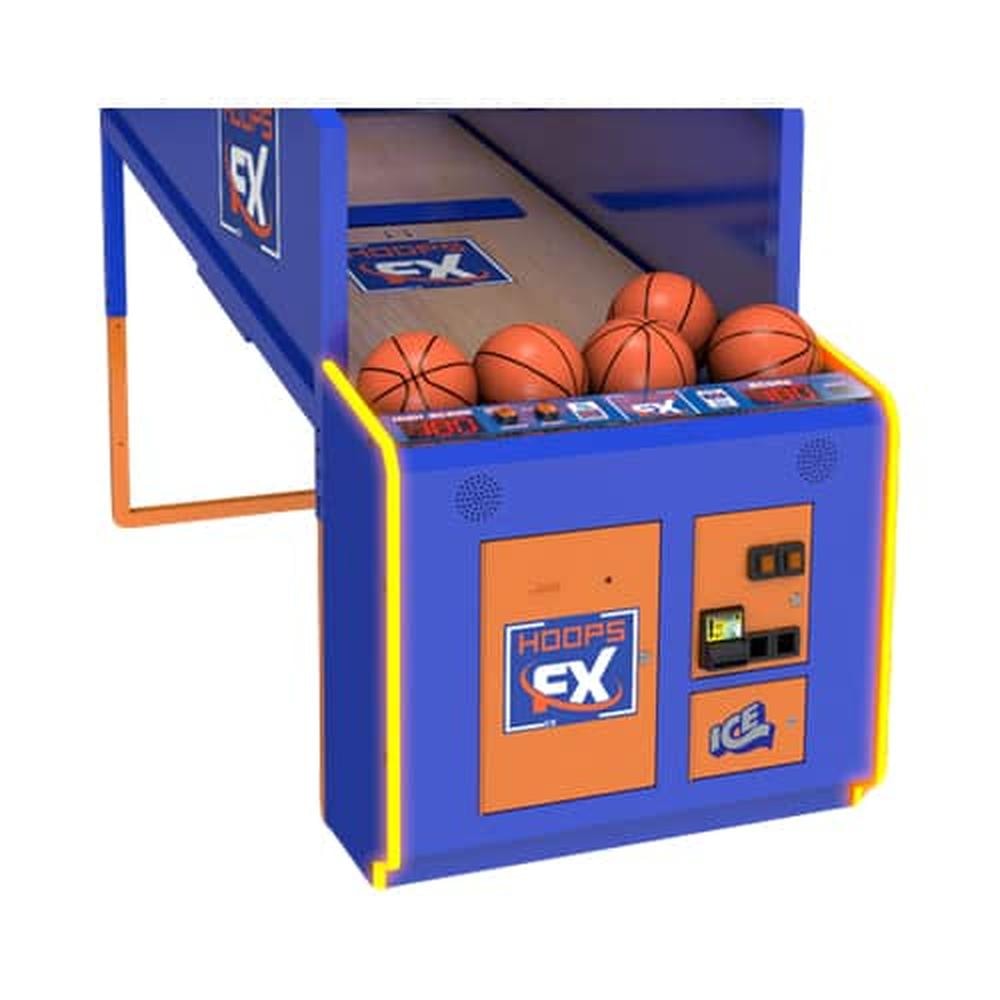 ICE Hoop FX Basketball Arcade Game | RGB LED Lighting, Steel Frame, Card-Reader or Coin/DBA Ready