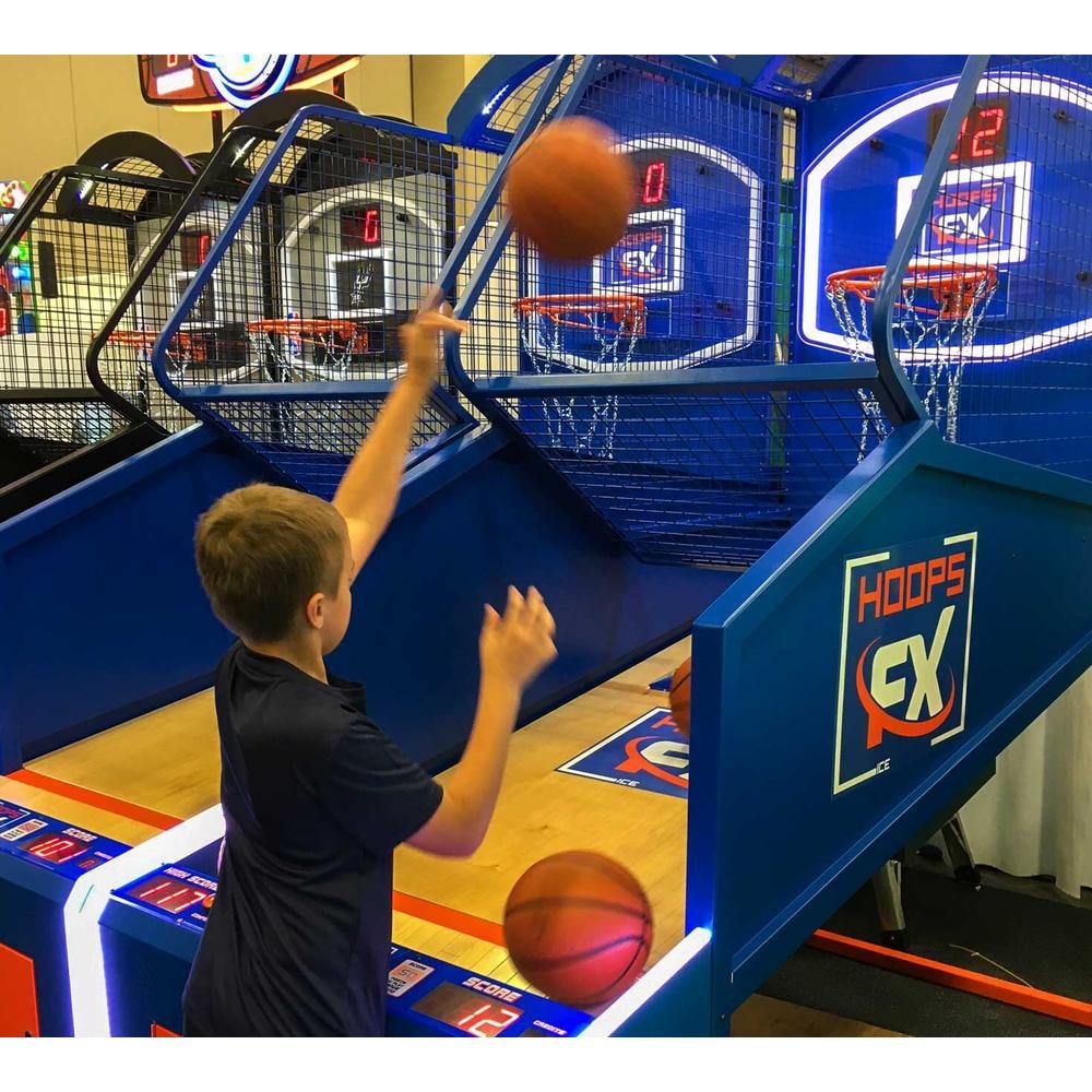 ICE Hoop FX Basketball Arcade Game | RGB LED Lighting, Steel Frame, Card-Reader or Coin/DBA Ready