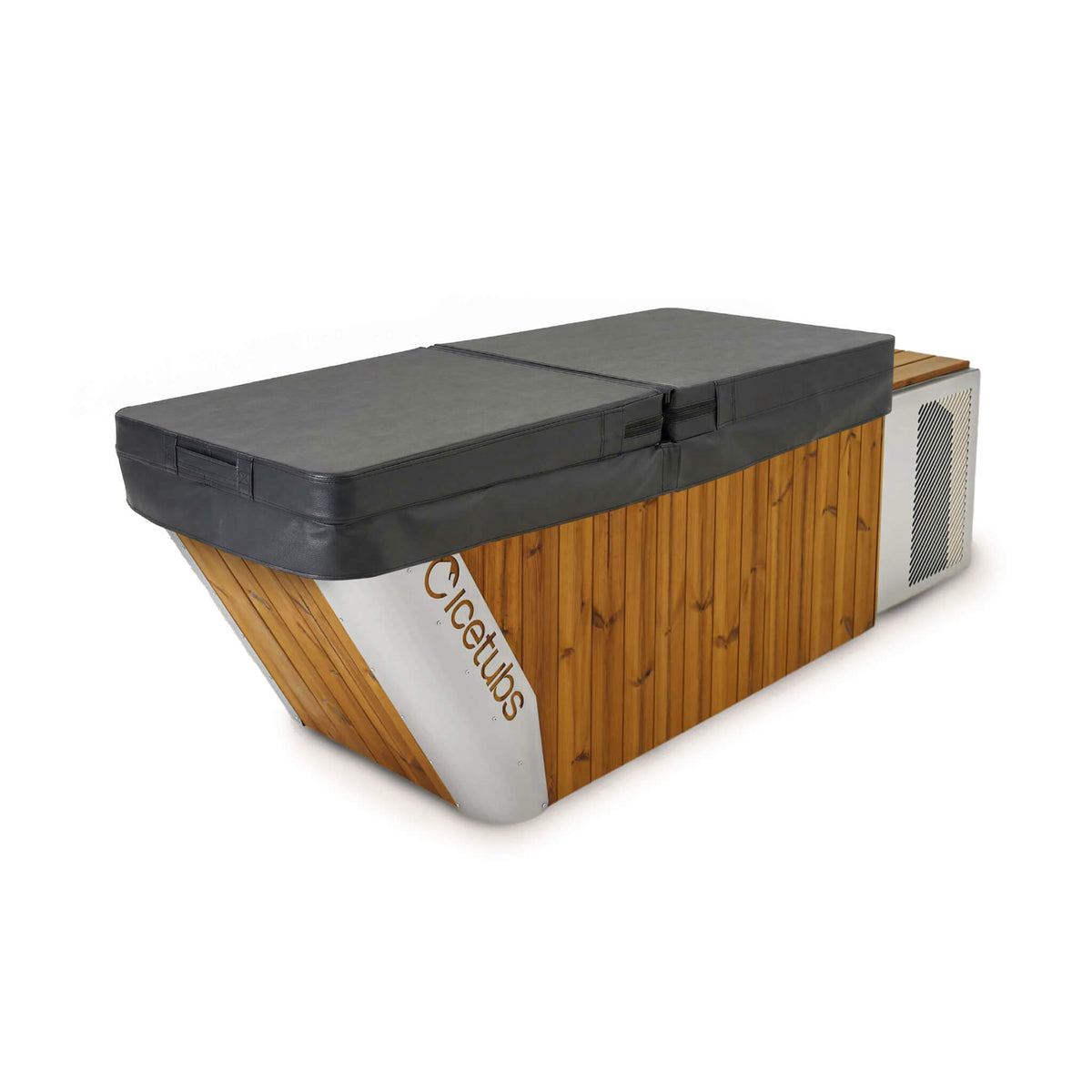 Icetubs IceBath Cold Plunge Tub | Thermowood and Stainless Steel, 37.4-100.4°F, App Control, Ozone Filtration