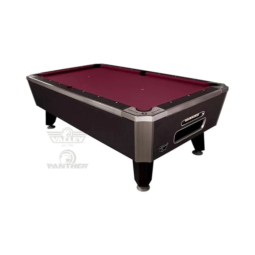 Valley Home Panther Slate Pool Table | One-Piece Slate, 88, 93 or 101 in, 4 Finishes