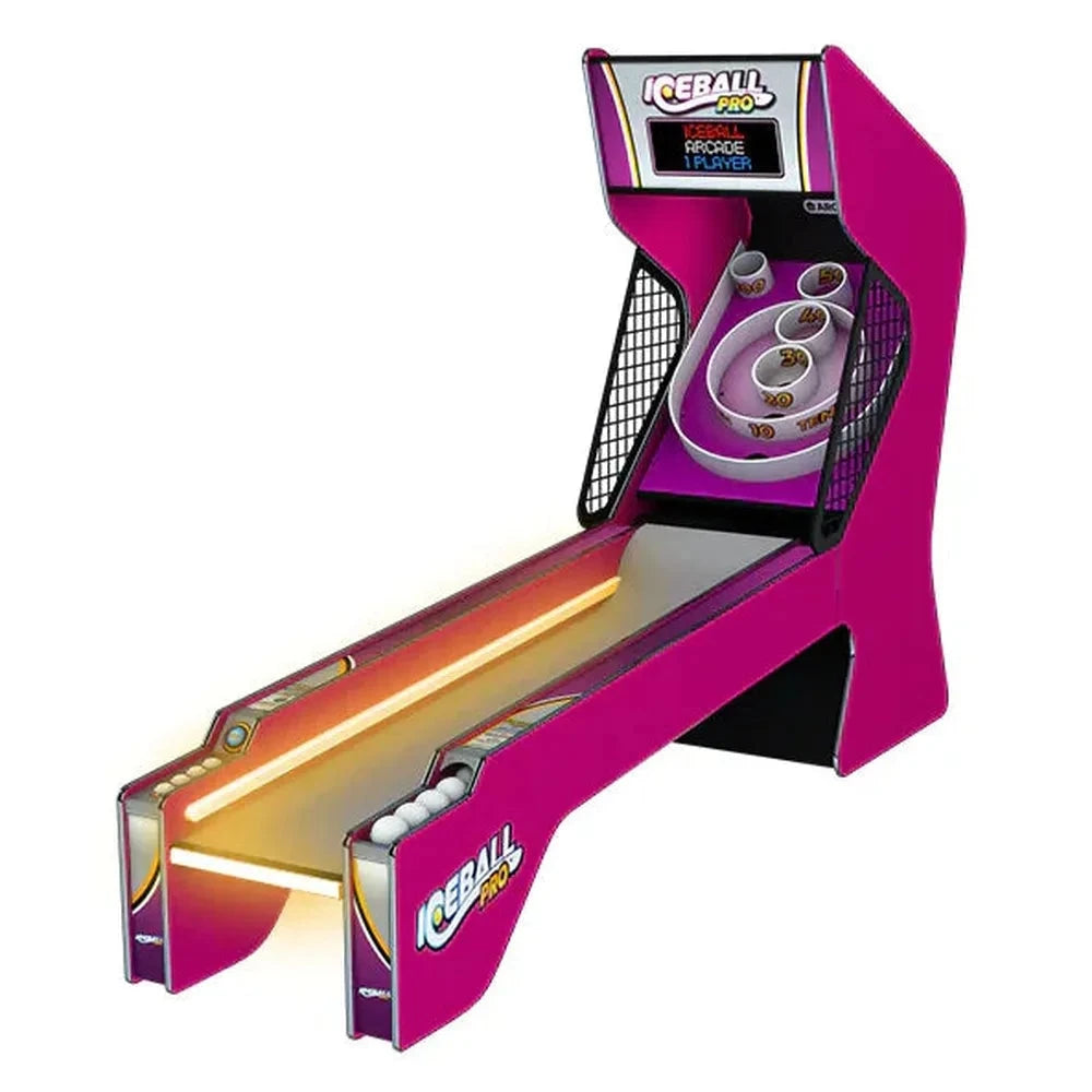 ICE Ice Ball Pro Alley Roller Arcade Game | Skee-Ball Style, RGB LED Lighting, 27 Color Combinations