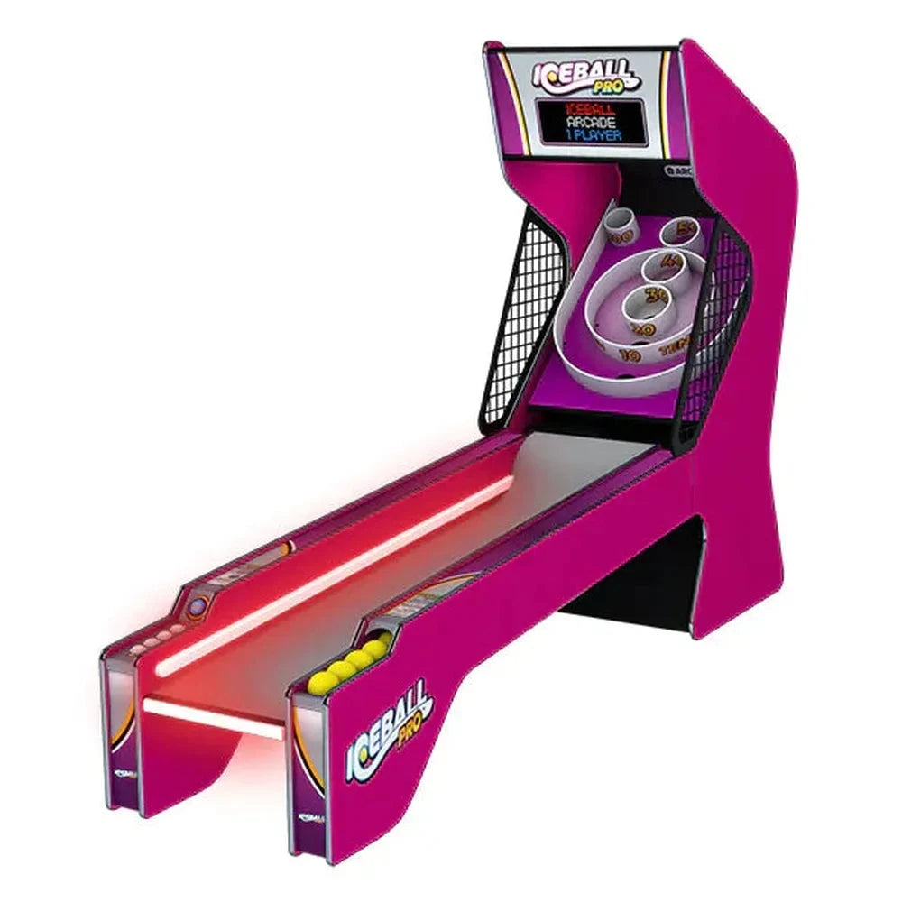 ICE Ice Ball Pro Alley Roller Arcade Game | Skee-Ball Style, RGB LED Lighting, 27 Color Combinations