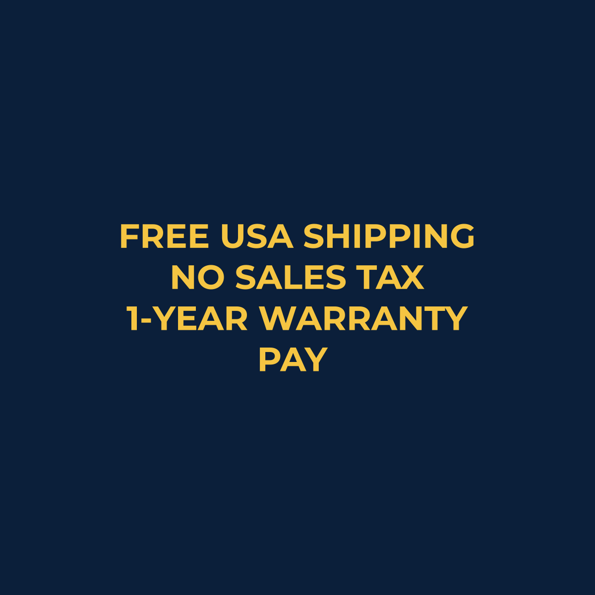 Your Tech Haven perks: Free USA shipping, no sales tax, 1-year warranty, pay over time