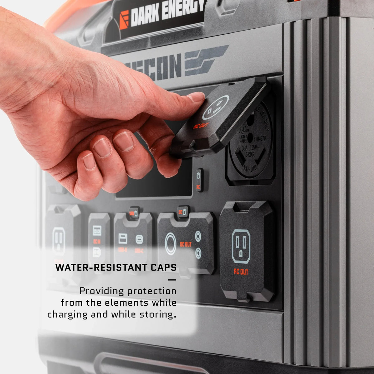 Dark Energy Recon 2000 Portable Power Station | 2016Wh, 2400W Pure Sine Inverter, Rugged Wheeled Case