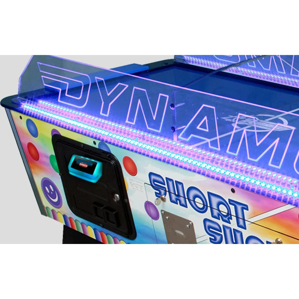 Dynamo Short Shot Compact Commercial Air Hockey Table | Dual Ticket Dispensers, DBA Ready, LED Rails