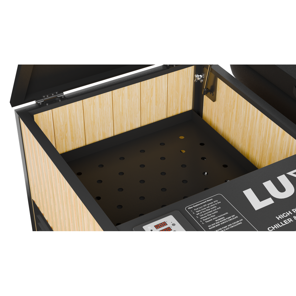 RevX Acrylic X Tub Cold Plunge + LUX High Performance Chiller and Filtration System