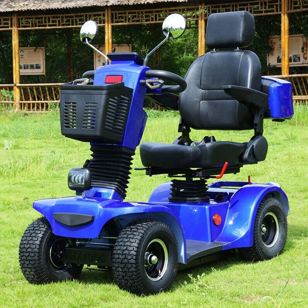 Zvg 4-Wheel Heavy-Duty All-Terrain Mobility Scooter | 500W Motor, 48V 20Ah, 20-25 Mile Range, 350 lb