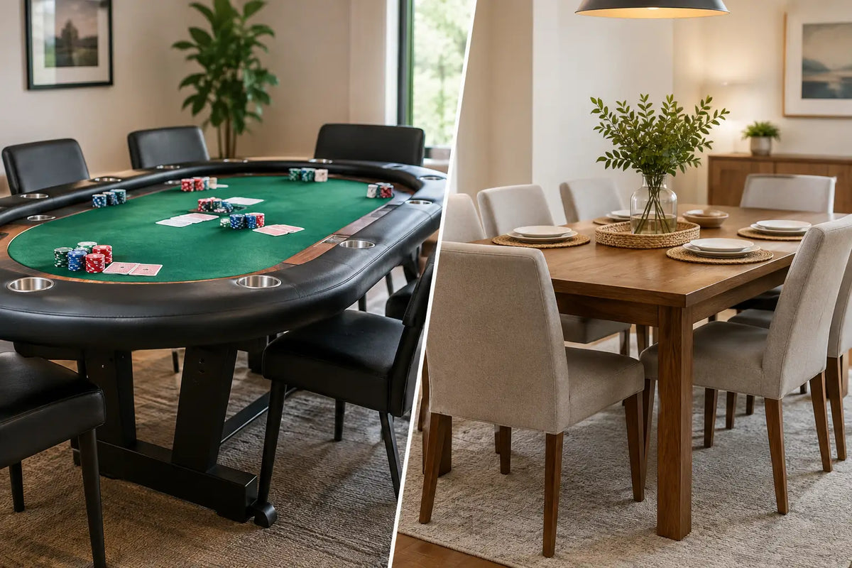 Poker Table vs Dining Table for Game Night
