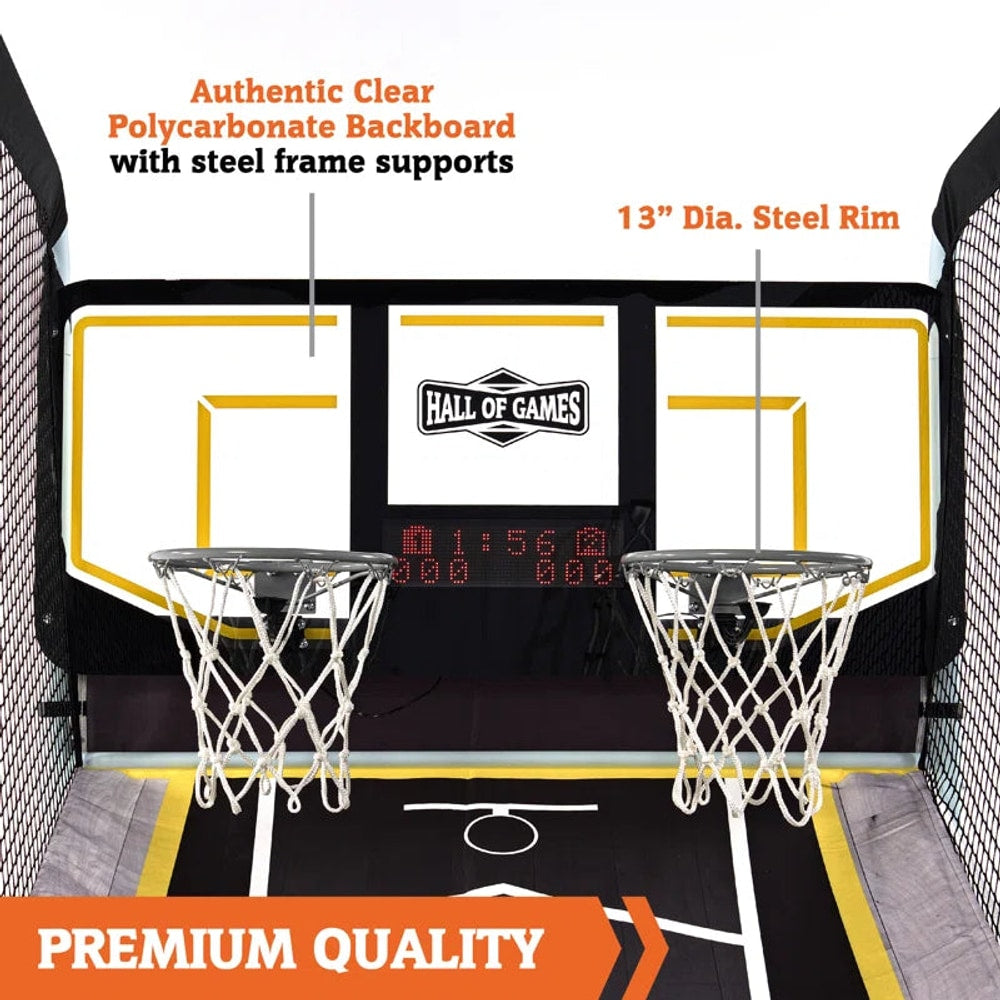Xtra Long Shot Ez-Fold Premium Arcade Game with Built-In 4-Ball Storage Rack