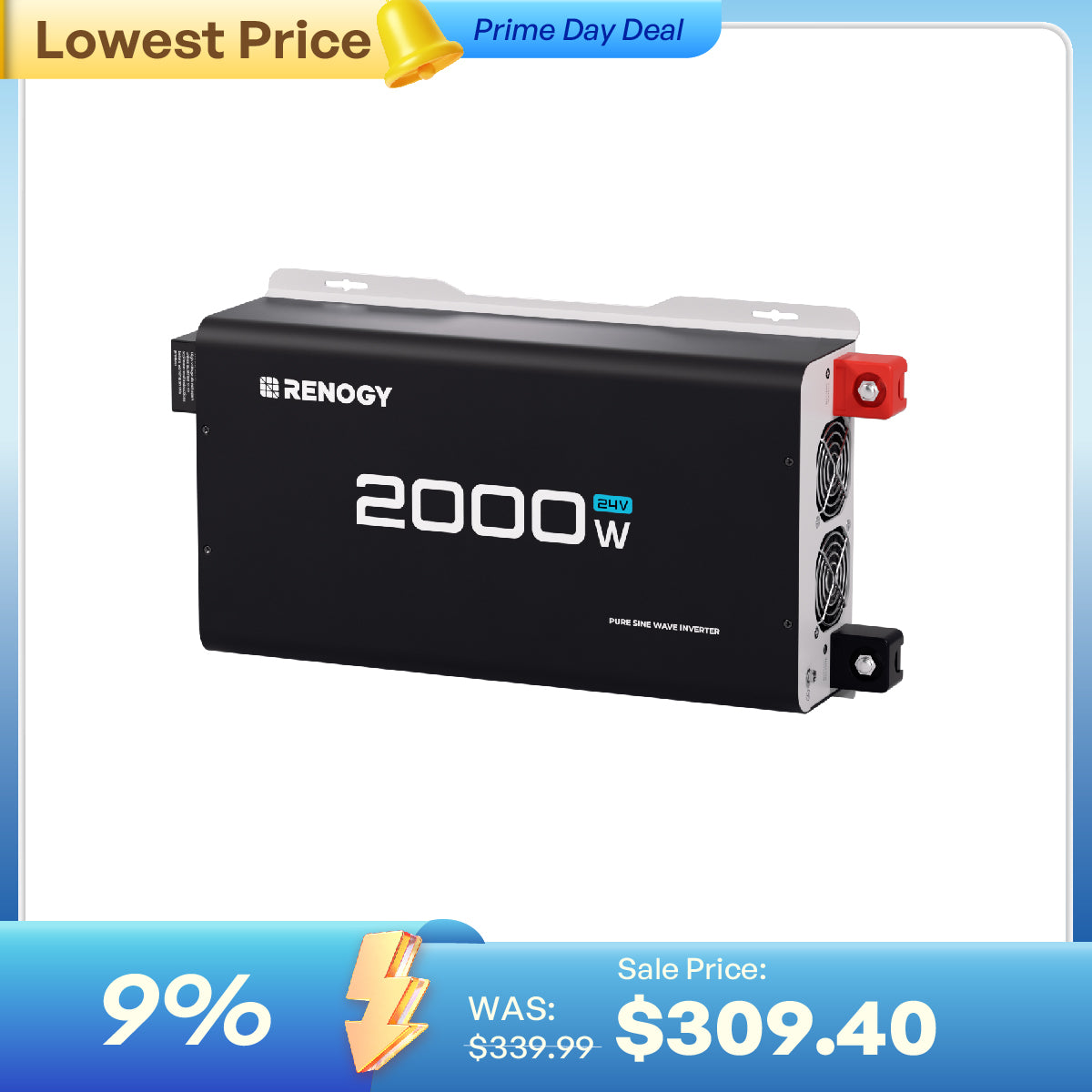 Renogy 2000W 24V Pure Sine Wave Inverter - view 1