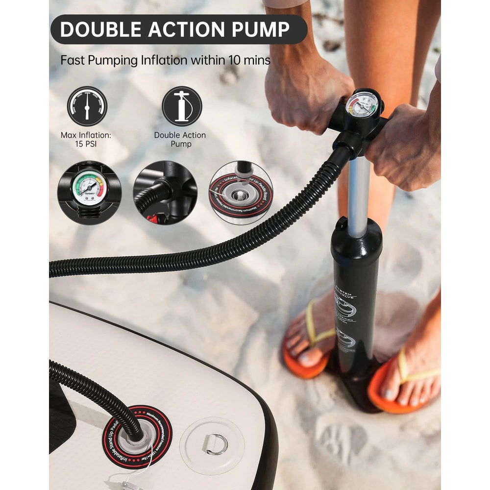 Paddle Board Inflatable 6In Hick Board with Accessories with Fast Pumping for Adults
