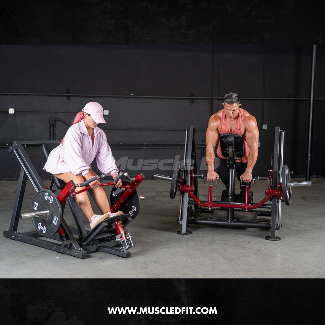 Power Leverage V2 Chest Supported Linear Bearing Row Machine | Muscle D Fitness