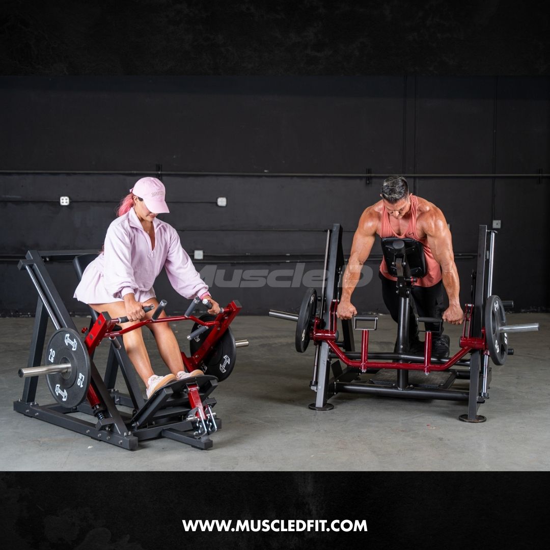 Power Leverage V2 Chest Supported Linear Bearing Row Machine | Muscle D Fitness